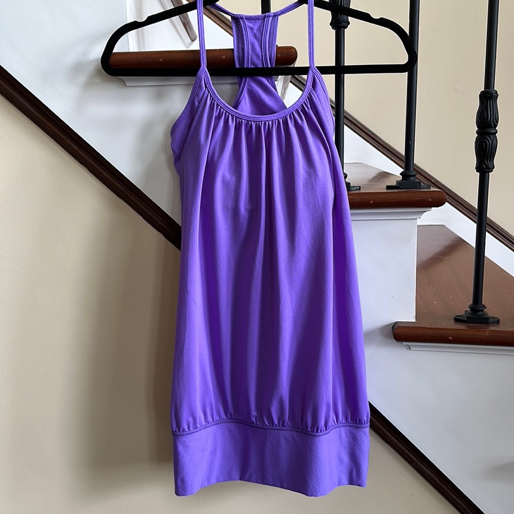 Lululemon Athletica 🔥 No Limits Tank Top Purple Sz 6 Loose Fitting Airy